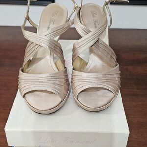 Lulu Townsend Women's Ivory Strappy Heels